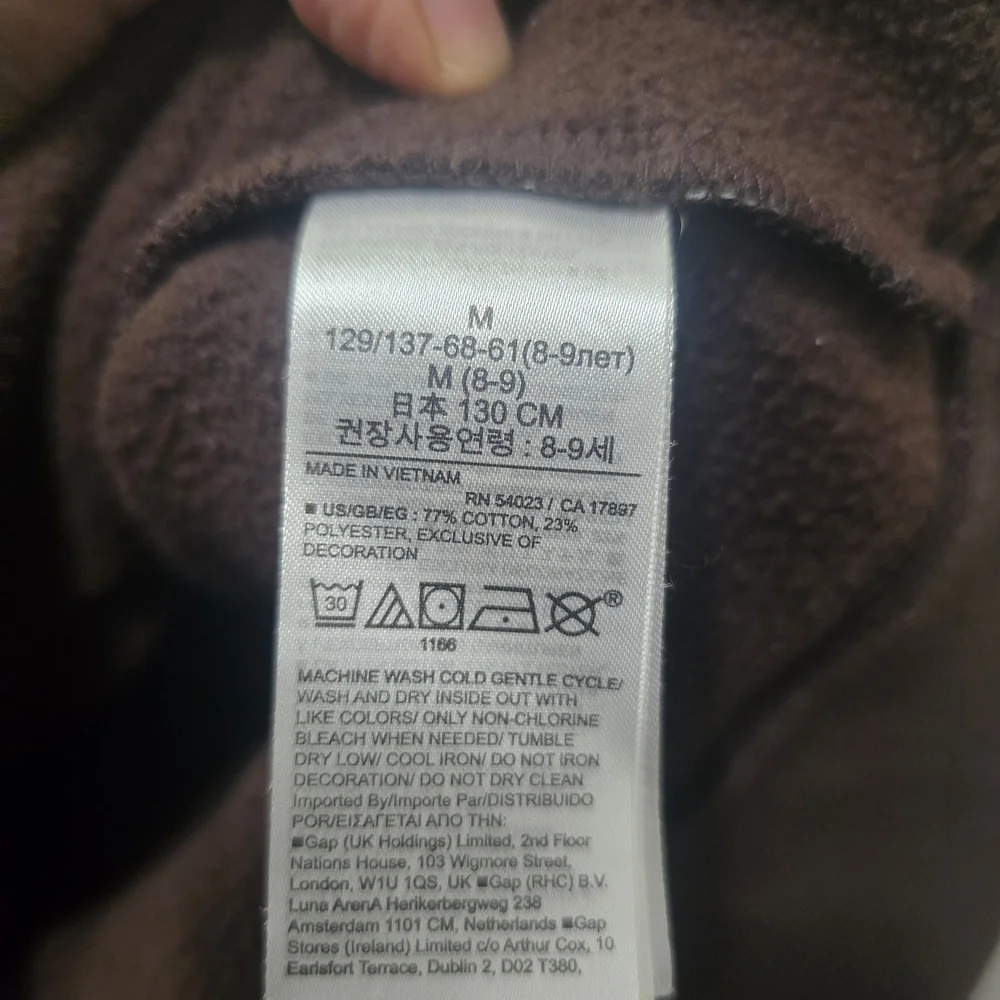 GAP x Disney Kids Brown Hoodie with Mickey Mouse